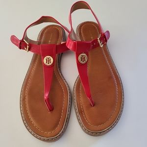 Tommy Hilfiger Red Sandals Size 10M